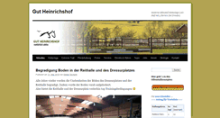 Desktop Screenshot of gut-heinrichshof.de