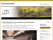 Tablet Screenshot of gut-heinrichshof.de